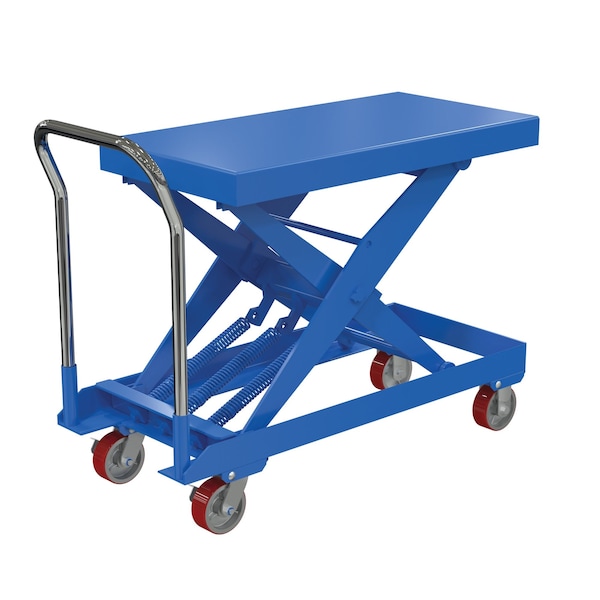 Vestil Steel Auto-Hite Cart 750 lb Polyurethane Casters 20.3 x 40.3 SCSC-750-2040 - main
